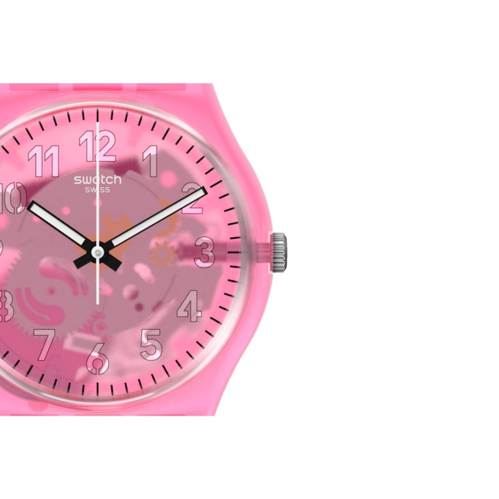 SWATCH LOVE WITH ALL THE ALPHABET ΡΟΛΟΙ Γυναικείο Ροζ Λουρί Σιλικόνης GZ354