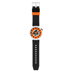 SWATCH BIG BOLD ORACK BIOCERAMIC Ρολόι Μαύρο Πλαστικό Λουράκι βιολογικής προέλευσης SB03M104