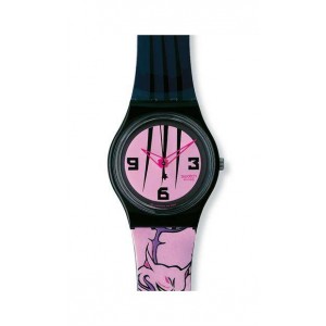 SWATCH MARKED TERRITORY ΡΟΛΟΙ Γυναικείο Πολύχρωμο Λουρί Σιλικόνης SKB105