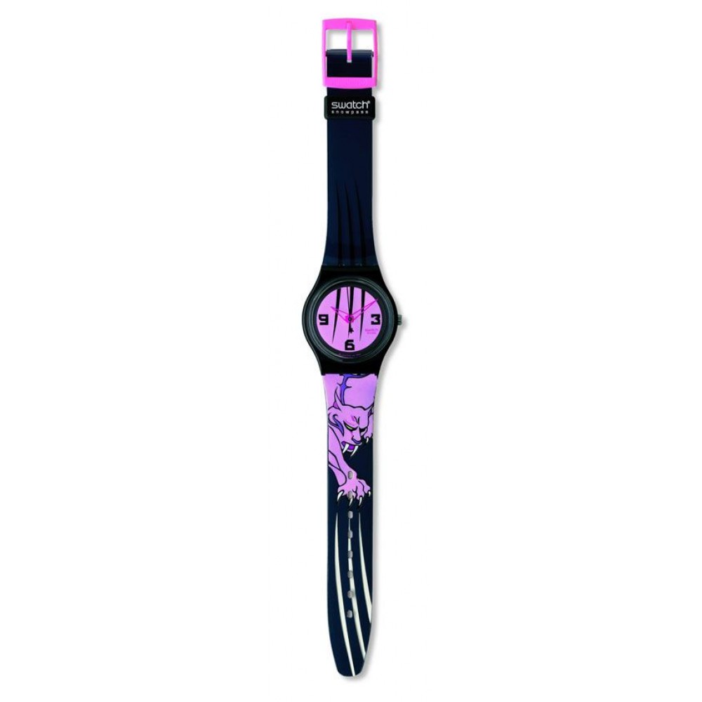 SWATCH MARKED TERRITORY ΡΟΛΟΙ Γυναικείο Πολύχρωμο Λουρί Σιλικόνης SKB105