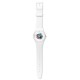 SWATCH WHITE LACQUERED Unisex Ρολόι Λευκό Λουράκι Σιλικόνης SUOW100