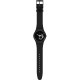SWATCH SPOT TIME BLACK Unisex Ρολόι Μαύρο Λουράκι  Υλικό βιολογικής προέλευσης SO32B108