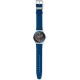 SWATCH DJEMBE Ρολόι unisex Μπλε Δερμάτινο λουράκι YGS774 SWATCH DJEMBE Ρολόι unisex Μπλε Δερμάτινο λουράκι YGS774