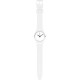SWATCH THINK TIME WHITE Unisex Ρολόι Λευκό Λουράκι από Υλικό βιολογικής προέλευσης SO31W100 
