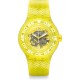 SWATCH LEMON PROFOND ΡΟΛΟΙ Ανδρικό Κίτρινο Λουρί Σιλικόνης SUUJ101