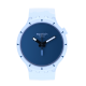 SWATCH BIG BOLD BIOCERAMIC ARCTIC Ρολόι Γαλάζιο Λουράκι Σιλικόνης SB03N102