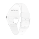 SWATCH SPOT TIME WHITE  Unisex Ρολόι Λευκό Λουράκι από Υλικό βιολογικής προέλευσης SO31W102