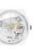 SWATCH SPOT TIME WHITE  Unisex Ρολόι Λευκό Λουράκι από Υλικό βιολογικής προέλευσης SO31W102