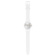 SWATCH SPOT TIME WHITE  Unisex Ρολόι Λευκό Λουράκι από Υλικό βιολογικής προέλευσης SO31W102
