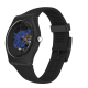 SWATCH TIME TO BLUE BIG Unisex Ρολόι Μαύρο Λουράκι  Υλικό βιολογικής προέλευσης SO32B109 