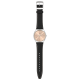 SWATCH SMART STITCH Ρολόι Unisex Μαύρο Δερμάτινο λουράκι SS07S118 SWATCH SMART STITCH Ρολόι Unisex Μαύρο Δερμάτινο λουράκι SS07S118