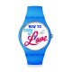 SWATCH VALENTINE'S RECIPE FOR LOVE Ρολόι Μπλε Λουράκι Σιλικόνης SUOZ353