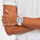 SWATCH BIG BOLD WHICE BIOCERAMIC Ρολόι Λευκό Πλαστικό Λουράκι βιολογικής προέλευσης SB03N103 