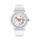SWATCH CLEARLY NEW GENT Unisex Ρολόι Διαφανές Πλαστικό Λουράκι  SO29K100-S06