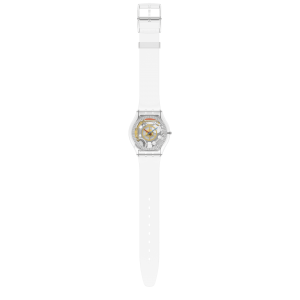 SWATCH CLEARLY SKIN Ladies Watch ΅Transparent plastic Strap SS08K109