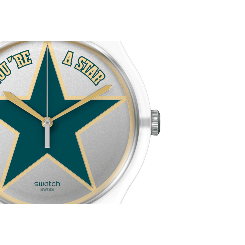 SWATCH STAR DAD Ανδρικό Ρολόι Πράσινο Λουράκι σιλικόνης SO29Z119 SWATCH STAR DAD Ανδρικό Ρολόι Πράσινο Λουράκι σιλικόνης SO29Z119
