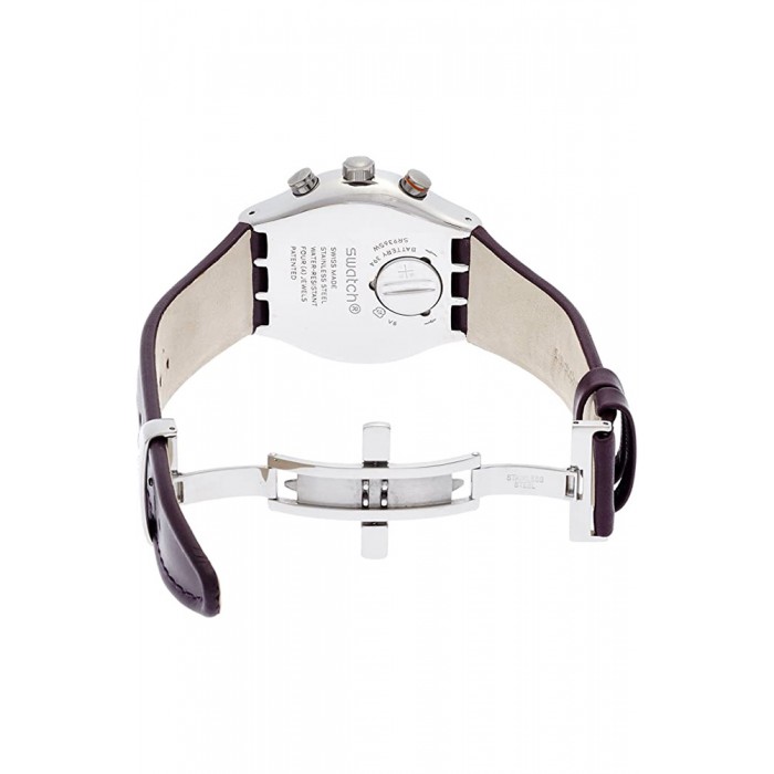  SWATCH Prisoner Brown Leather Chronograph YVS413
