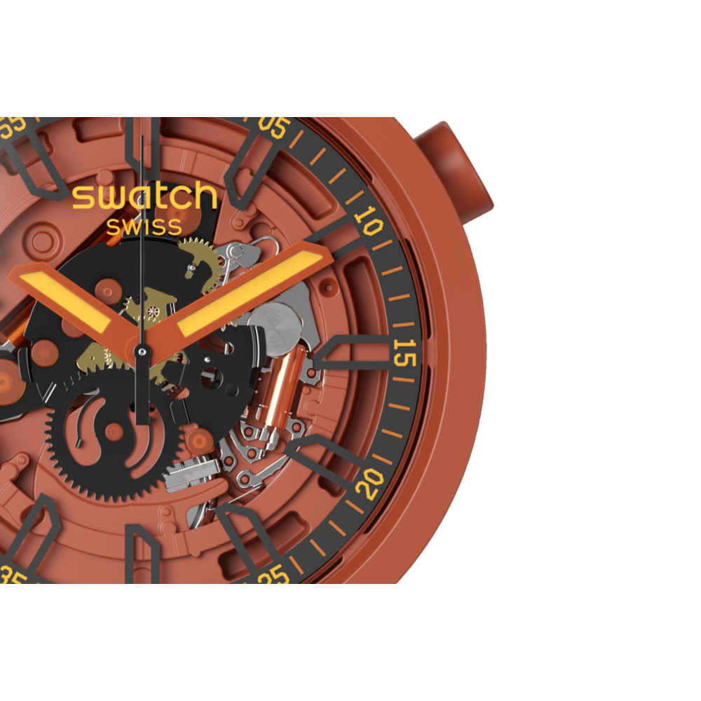 SWATCH SWATCH OPEN HEARTS Ρολόι Unisex Κόκκινο Λουράκι Σιλικόνης SB01R100