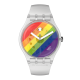 SWATCH STRIPE FIERCE Unisex Ρολόι Διαφανές  Λουράκι Σιλικόνης  SO29K701