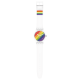 SWATCH STRIPE FIERCE Unisex Ρολόι Διαφανές  Λουράκι Σιλικόνης  SO29K701