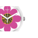 SWATCH FLOWER HOUR Unisex Ρολόι Ροζ Λουράκι  Υλικό βιολογικής προέλευσης SO32M104