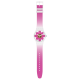 SWATCH FLOWER HOUR Unisex Ρολόι Ροζ Λουράκι  Υλικό βιολογικής προέλευσης SO32M104
