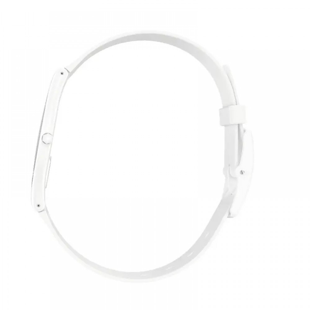 SWATCH TICK DIFFERENT BLANCA Ρολόι Unisex Λευκό Λουράκι Σιλικόνης SS09W100