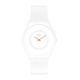 SWATCH TICK DIFFERENT BLANCA Ρολόι Unisex Λευκό Λουράκι Σιλικόνης SS09W100
