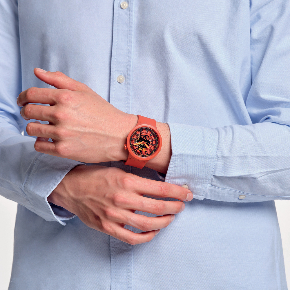 SWATCH SWATCH OPEN HEARTS Ρολόι Unisex Κόκκινο Λουράκι Σιλικόνης SB01R100