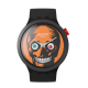 SWATCH BIG BOLD BIOCERAMIC IT'S SPOOKY TIME Ρολόι Μαύρο Λουράκι Σιλικόνης SB03B700