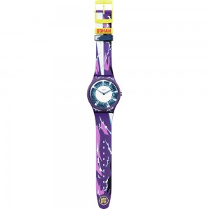 SWATCH GOHAN X SWATCH Watch Unisex Multicolor Silicone Strap SUOZ345  