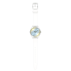 SWATCH OPTICAL WHITE Ρολόι Γυναικείο Λευκό Λουράκι Σιλικόνης SYXS141