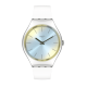 SWATCH OPTICAL WHITE Ρολόι Γυναικείο Λευκό Λουράκι Σιλικόνης SYXS141
