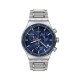  SWATCH COBALT LAGOON  Unisex  Ρολόι Χρονογράφος Ασημί Ανοξείδωτο Μπρασελέ YVS496G 