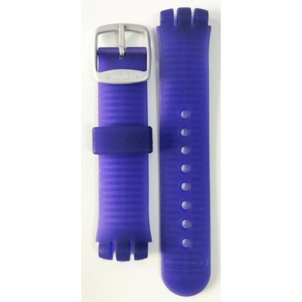 SWATCH MOON OR. BEAT IV Blue Silicone Strap 18mm  AYFS4010