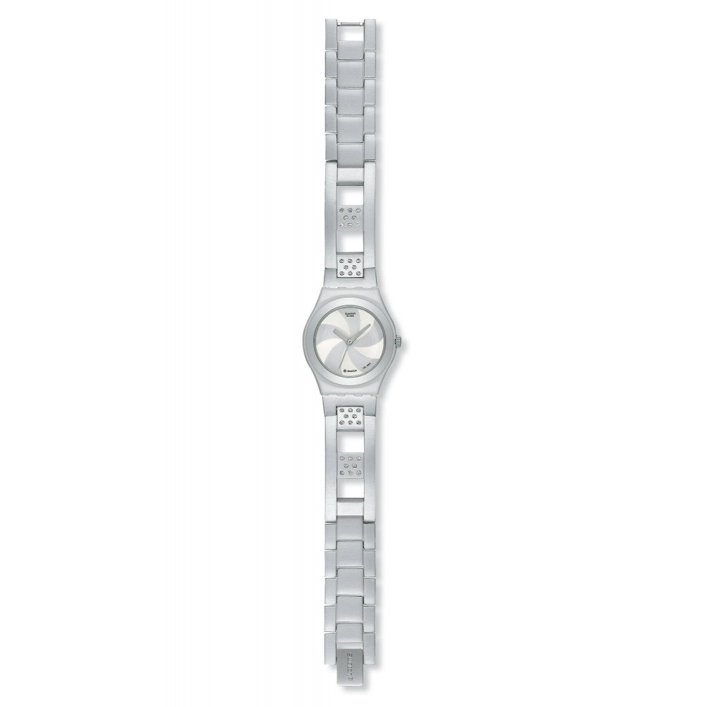 SWATCH PIOGGIA DI CRISTALLI Silver stainless steel bracelet  12mm AYSS1007AG 