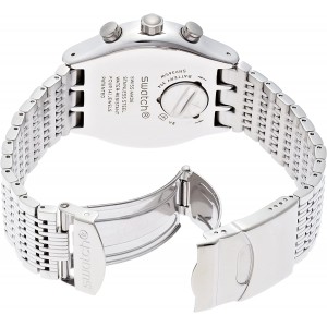 SWATCH WALES Silver Stainless Steel Bracelet AYVS410G 