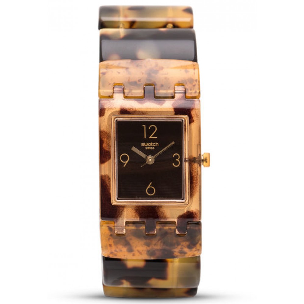 SWATCH Manouria Μπρασελέ ελαστικός animal print πλαστικό   18mm ASUBC101A LARGE