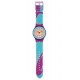 SWATCH BOOMWAVE Strap textile-leather multicolor 21mm ASUGV100