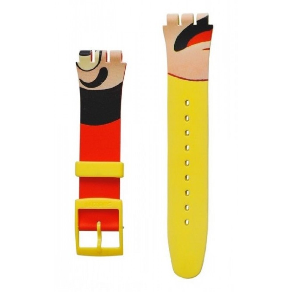 SWATCH DANGEROUS LIES Strap silicone multicolor 20mm ASUOJ103 