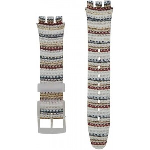 SWATCH TRICOTIME Strap silicone multicolor 20mm ASUOK114