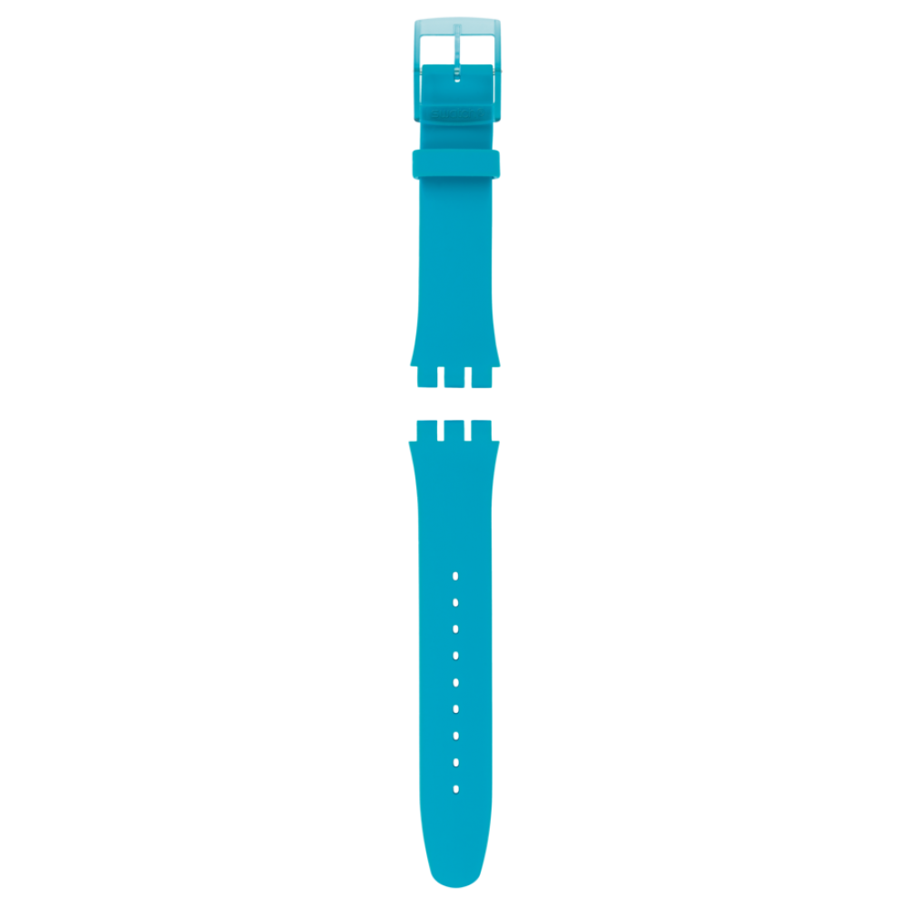 SWATCH TURQUOISE REBEL Λουράκι σιλικόνης τυρκουάζ 20mm ASUOL700