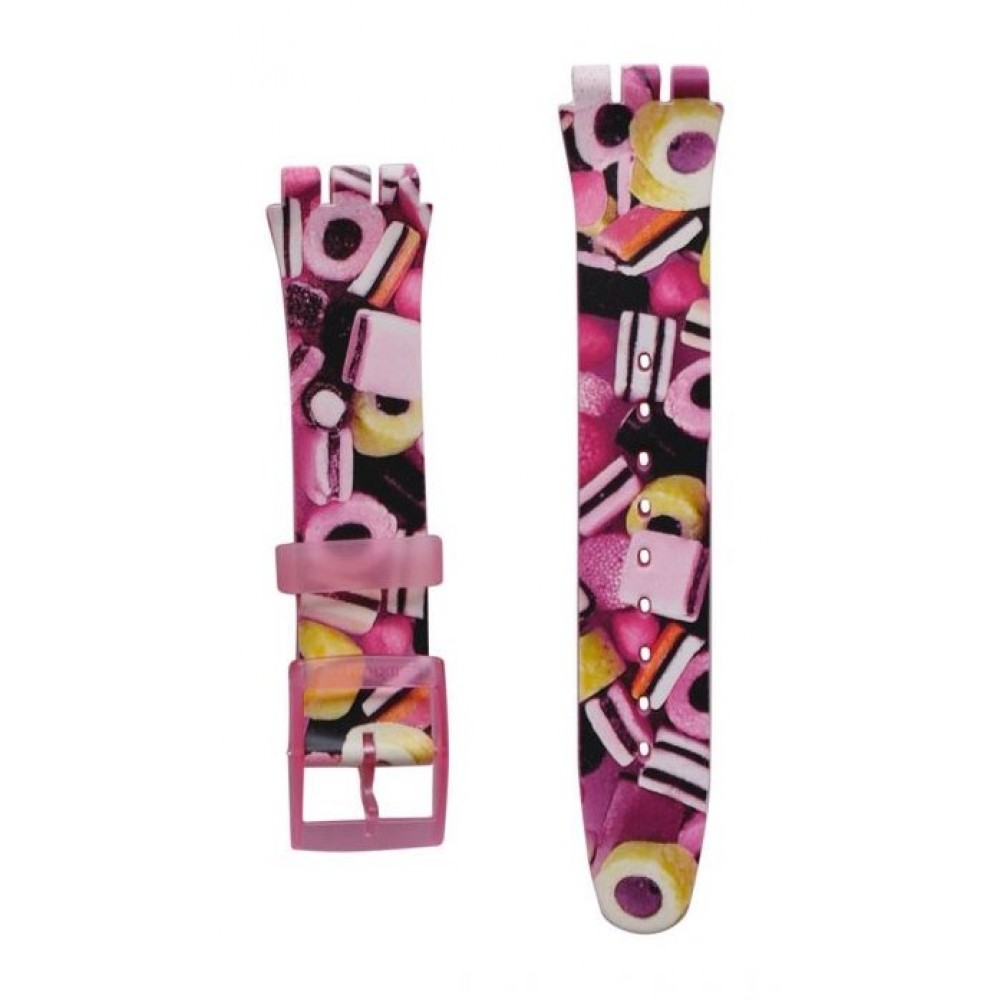 SWATCH LEKKER  Strap silicone multicolor 20mm ASUOP102  