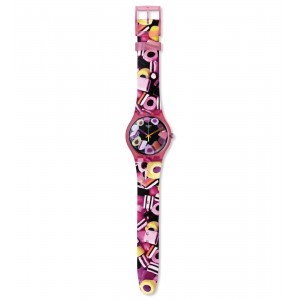 SWATCH LEKKER  Strap silicone multicolor 20mm ASUOP102  