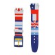 SWATCH FLAGTIME Strap silicone multicolor 20mm ASUOW111  