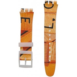 SWATCH LOVE GAME Strap silicone orange 20mm ASUOW116 