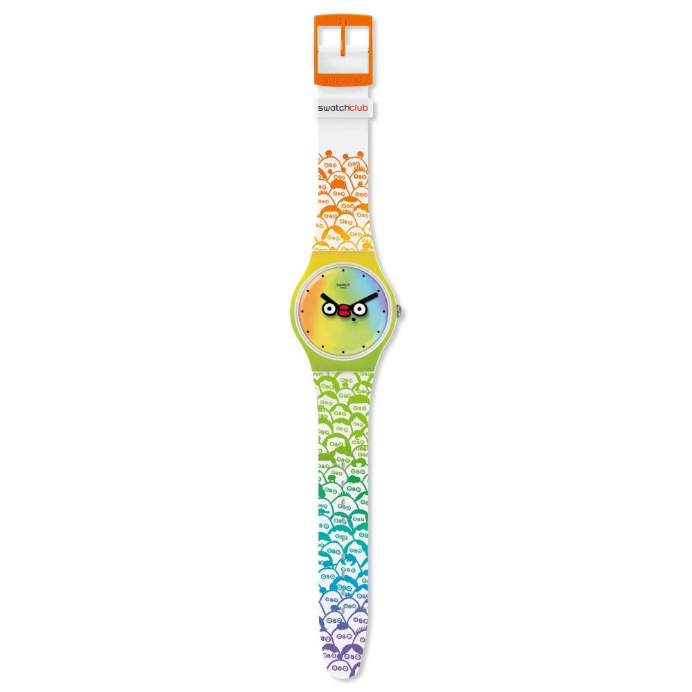 SWATCH WHAT'S YO FACE? Strap silicone multicolor 20mm ASUOZ303