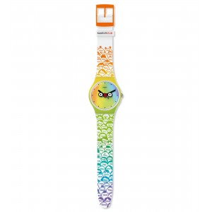 SWATCH WHAT'S YO FACE? Strap silicone multicolor 20mm ASUOZ303