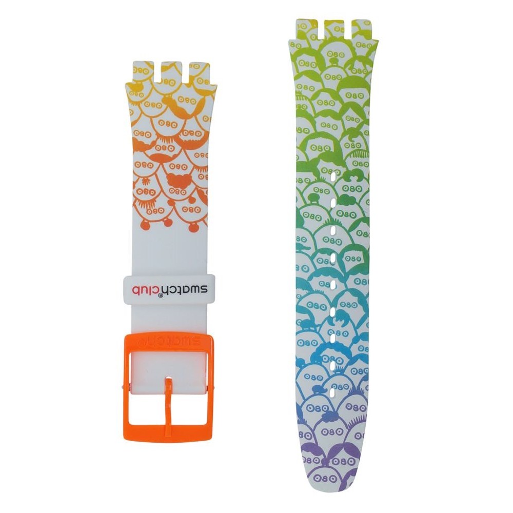 SWATCH WHAT'S YO FACE? Strap silicone multicolor 20mm ASUOZ303
