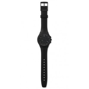 SWATCH BLACK EFFICIENCY Strap Silicone Black  20mm  ASUSB400